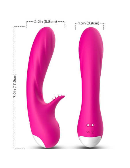 ARMONY ROMANCE VIBRATOR WITH STIMULATOR FUCHSIA