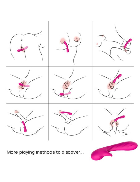 ARMONY ROMANCE VIBRATOR WITH STIMULATOR FUCHSIA