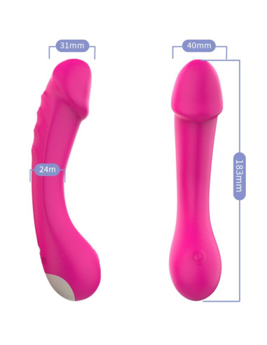 ARMONY DILDO VIBRATOR G SPOT SILICONE FUCHSIA