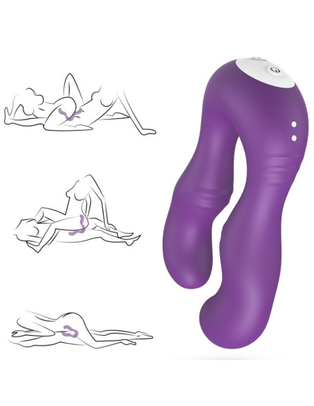 ARMONY SERAPH VIBRATOR DOUBLE REMOTE CONTROL PURPLE