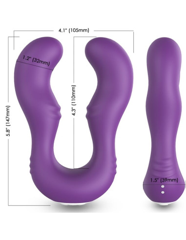 ARMONY SERAPH VIBRATOR DOUBLE REMOTE CONTROL PURPLE