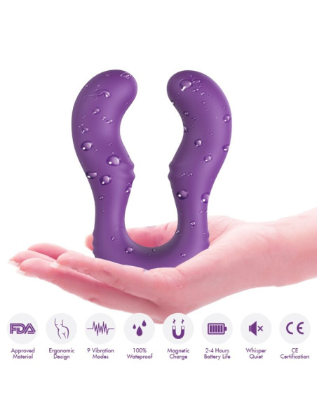 ARMONY SERAPH VIBRATOR DOUBLE REMOTE CONTROL PURPLE