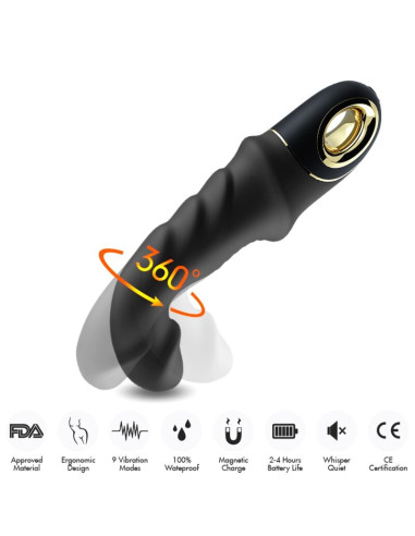 ARMONY JOYBLADE DILDO VIBRATOR ROTATOR BLACK