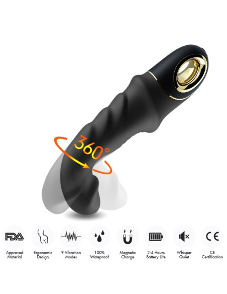 ARMONY JOYBLADE DILDO VIBRATOR ROTATOR BLACK