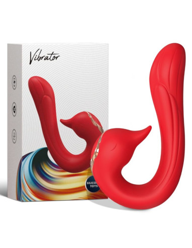 ARMONY DELFIN VIBRATOR MULTIPOSITION HEAT EFFECT RED