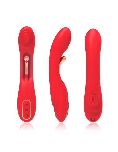 ARMONY VIBRATOR WITH OSCILLATING TONGUE RED