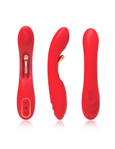 ARMONY VIBRATOR WITH OSCILLATING TONGUE RED