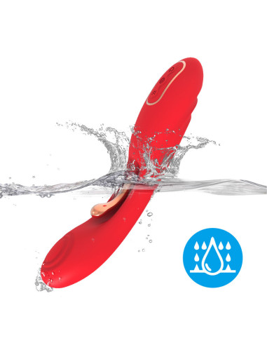 ARMONY VIBRATOR WITH OSCILLATING TONGUE RED