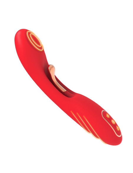 ARMONY VIBRATOR WITH OSCILLATING TONGUE RED