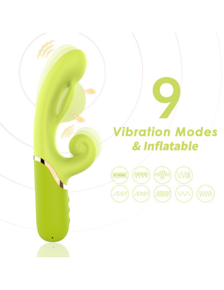 ARMONY INFLABE POINT A TO STIMULATOR VIBRATOR GREEN