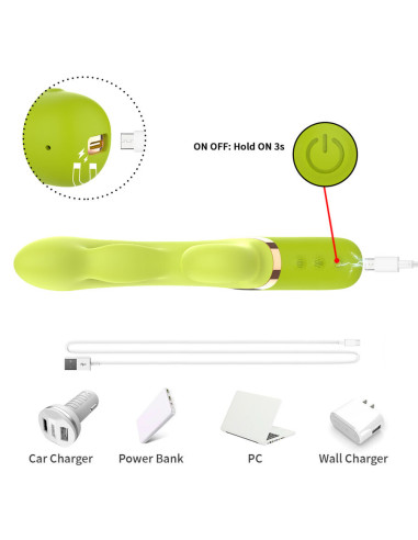ARMONY INFLABE POINT A TO STIMULATOR VIBRATOR GREEN