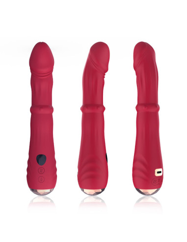 ARMONY THERMO ADJUSTABLE POINT A STIMULATOR VIBRATOR DILDO RED