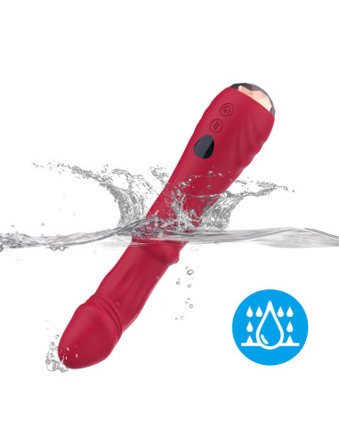ARMONY THERMO ADJUSTABLE POINT A STIMULATOR VIBRATOR DILDO RED