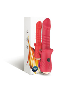 ARMONY POINT A STIMULATING VIBRATOR DILDO RED