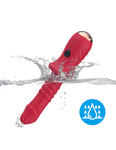 ARMONY POINT A STIMULATING VIBRATOR DILDO RED