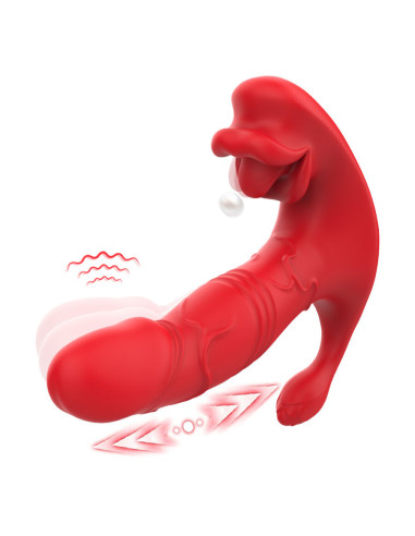 ARMONY ANAL VIBRATOR PANTY C AND G SPOT STIMULATOR REMOTE CONTROL RED