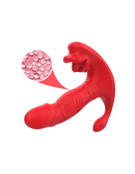 ARMONY ANAL VIBRATOR PANTY C AND G SPOT STIMULATOR REMOTE CONTROL RED