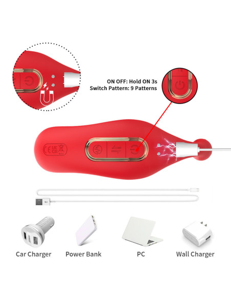 ARMONY ANAL VIBRATOR PANTY C AND G SPOT STIMULATOR REMOTE CONTROL RED