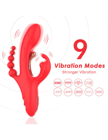 ARMONY G SPOT AND CLITORIS STIMULATOR VIBRATOR RED