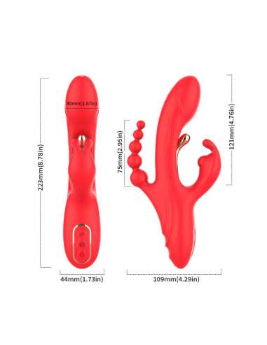 ARMONY G SPOT AND CLITORIS STIMULATOR VIBRATOR RED