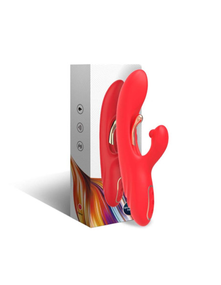 ARMONY G SPOT AND CLITORIS STIMULATOR VIBRATOR WITH OSCILLATING TONGUE RED