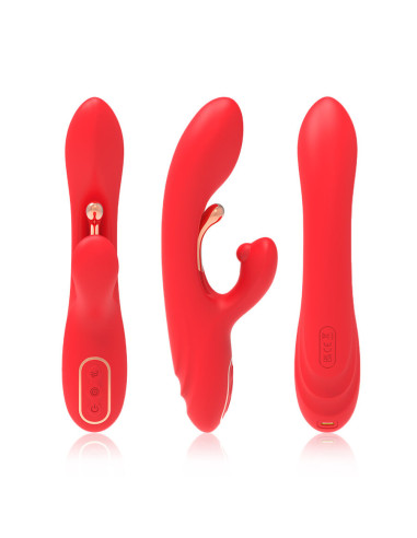 ARMONY G SPOT AND CLITORIS STIMULATOR VIBRATOR WITH OSCILLATING TONGUE RED