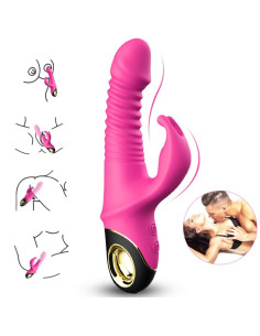 ARMONY ZING DILDO VIBRATOR RABBIT FUCHSIA 2