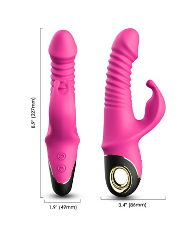 ARMONY ZING DILDO VIBRATOR RABBIT FUCHSIA