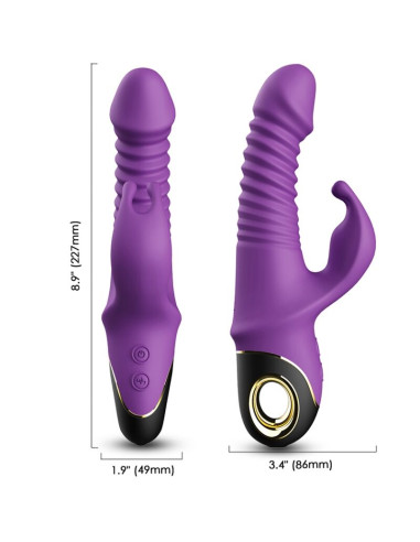 ARMONY ZING DILDO VIBRATOR RABBIT PURPLE
