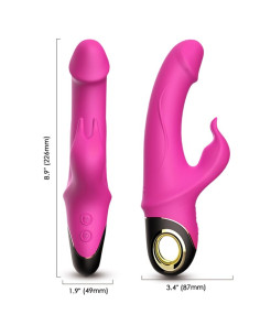 ARMONY METEROR DILDO VIBRATOR RABBIT ROTATOR FUCHSIA