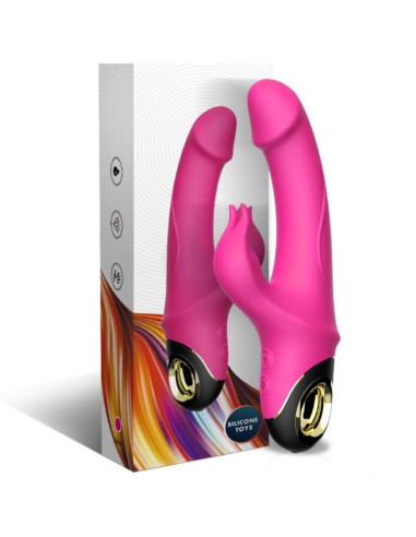 ARMONY METEROR DILDO VIBRATOR RABBIT ROTATOR FUCHSIA