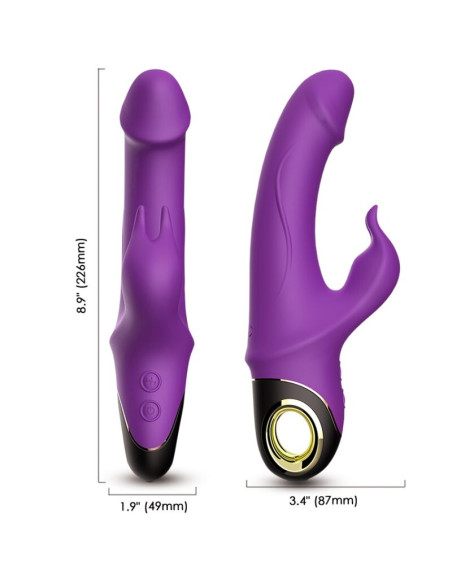 ARMONY METEROR DILDO VIBRATOR RABBIT PURPLE