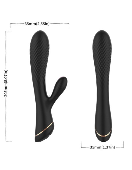 ARMONY VIBRATOR RABBIT SILICONE BLACK