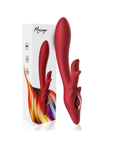 ARMONY ELK VIBRATOR RABBIT CURVED RED