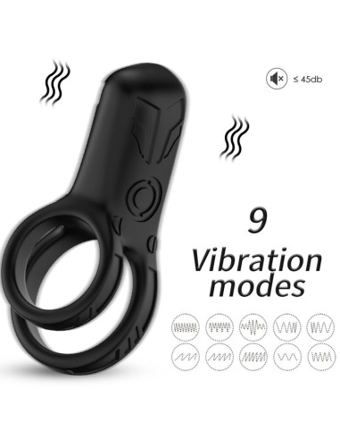ARMONY DOUBLE RING VIBRATOR BLACK