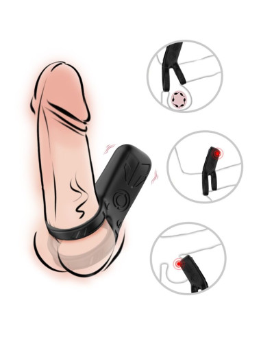 ARMONY DOUBLE RING VIBRATOR BLACK