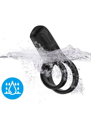 ARMONY DOUBLE RING VIBRATOR BLACK