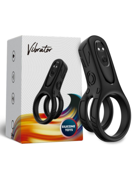 ARMONY DOUBLE RING VIBRATOR BLACK