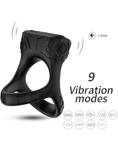 ARMONY RING VIBRATOR MULTIPOSITION BLACK