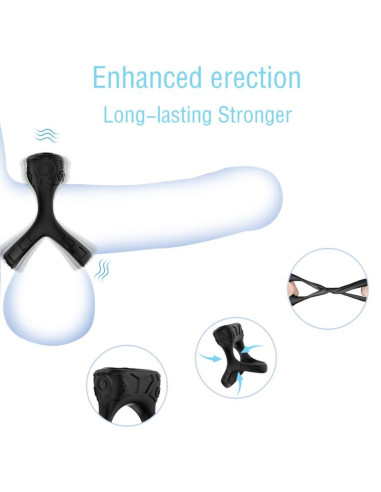 ARMONY RING VIBRATOR MULTIPOSITION BLACK