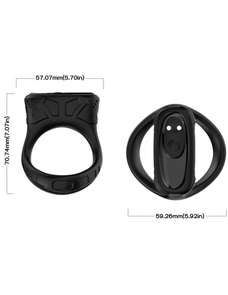 ARMONY RING VIBRATOR MULTIPOSITION BLACK
