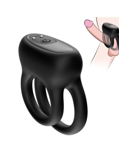 ARMONY DOUBLE RING VIBRATOR BLACK