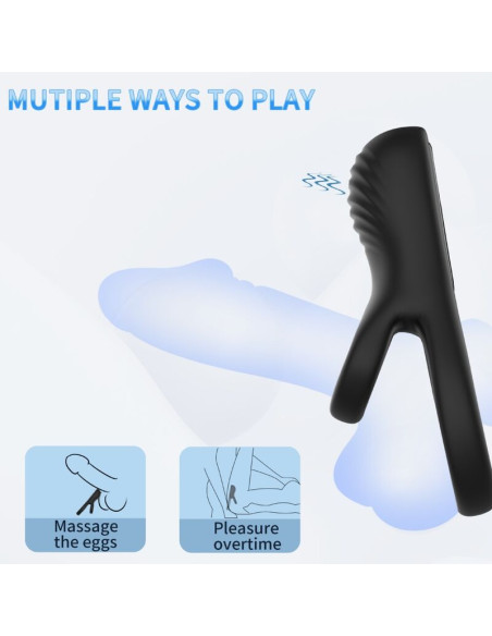 ARMONY DOUBLE RING VIBRATOR BLACK