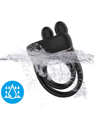 ARMONY RING VIBRATOR RABBIT BLACK
