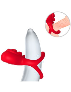 ARMONY RING VIBRATOR HEART RED 2