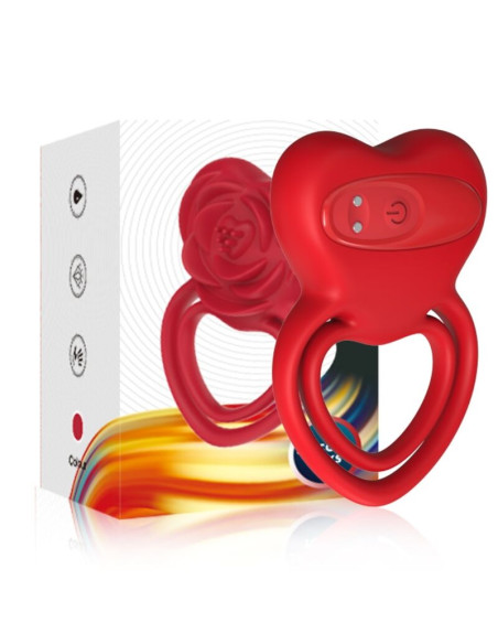 ARMONY RING VIBRATOR HEART RED