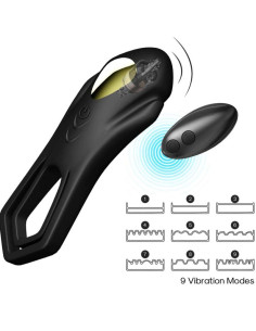 ARMONY ROADSTER VIBRATOR DOUBLE RING REMOTE CONTROL BLACK
