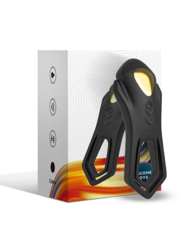 ARMONY ROADSTER VIBRATOR DOUBLE RING REMOTE CONTROL BLACK