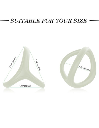 ARMONY TRESOR DOUBLE SILICONE RING LUMINOUS