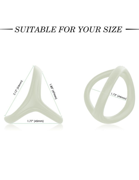 ARMONY TRESOR DOUBLE SILICONE RING LUMINOUS